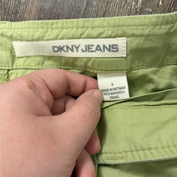 DKNY Jeans Green Cargo Drawstring Utility Jogger Pants Size 6 Outdoor Gorpcore - Picture 3 of 5